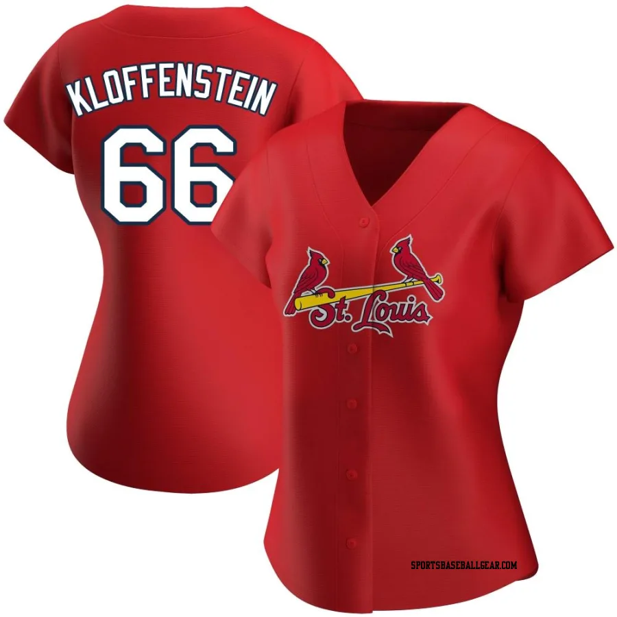 Adam Kloffenstein Women's St. Louis Cardinals Red Authentic Alternate Jersey