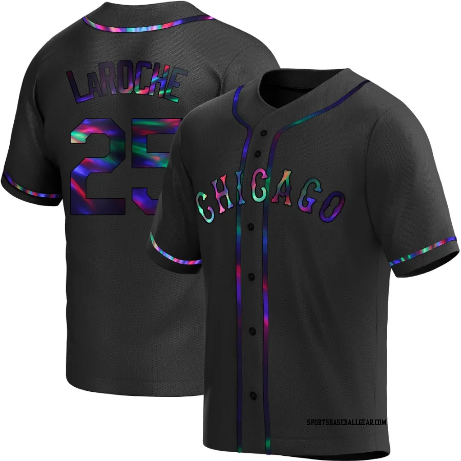 Adam LaRoche Youth Chicago White Sox Black Holographic Replica Alternate Jersey