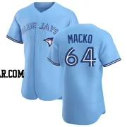 Adam Macko Men's Toronto Blue Jays Blue Authentic Powder Alternate Jersey