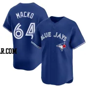 Adam Macko Men's Toronto Blue Jays Royal Limited Alternate Jersey