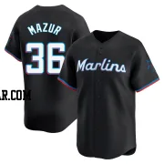 Adam Mazur Men's Miami Marlins Black Limited Alternate Jersey