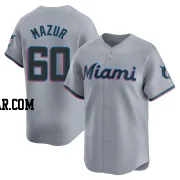 Adam Mazur Men's Miami Marlins Gray Limited Road Jersey