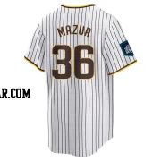 Adam Mazur Men's San Diego Padres White Replica 2024 World Tour Seoul Series Home Jersey