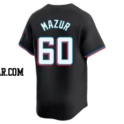 Adam Mazur Youth Miami Marlins Black Limited Alternate Jersey