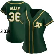 Adam Oller Women's Oakland Athletics Green Authentic Alternate Jersey