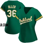 Adam Oller Women's Oakland Athletics Green Replica Kelly Alternate Jersey