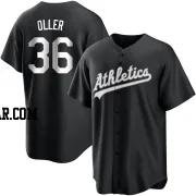 Adam Oller Youth Oakland Athletics Black/White Replica Jersey