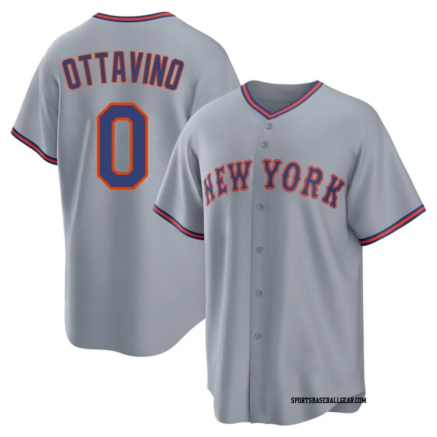 Adam Ottavino Men's New York Mets Gray Replica Away 2.0 Jersey