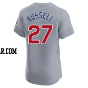 Addison Russell Men's Chicago Cubs Gray Elite Road Jersey
