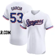 Adolis Garcia Men's Texas Rangers Gold Elite White 2024 Collection Jersey
