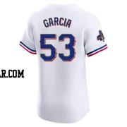 Adolis Garcia Men's Texas Rangers Gold Elite White 2024 Collection Jersey