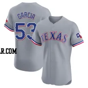 Adolis Garcia Men's Texas Rangers Gray Elite Road Jersey