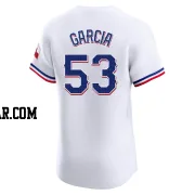 Adolis Garcia Men's Texas Rangers White Elite Home Jersey