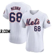 Adonis Medina Men's New York Mets White Elite Home Jersey