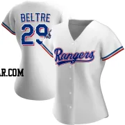 Adrian Beltre Women's Texas Rangers White Replica Home 2023 World Series Champions Jersey