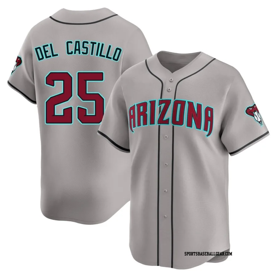 Adrian Del Castillo Men's Arizona Diamondbacks Gray Limited Alternate Jersey
