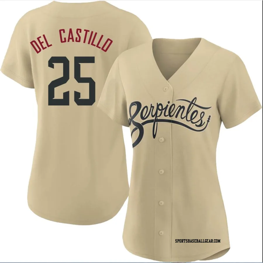 Adrian Del Castillo Women's Arizona Diamondbacks Gold Authentic 2021 City Connect Cool Base Jersey
