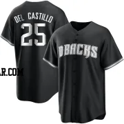 Adrian Del Castillo Youth Arizona Diamondbacks Black/White Replica Jersey