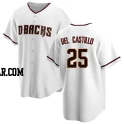 Adrian Del Castillo Youth Arizona Diamondbacks White Replica Home Jersey