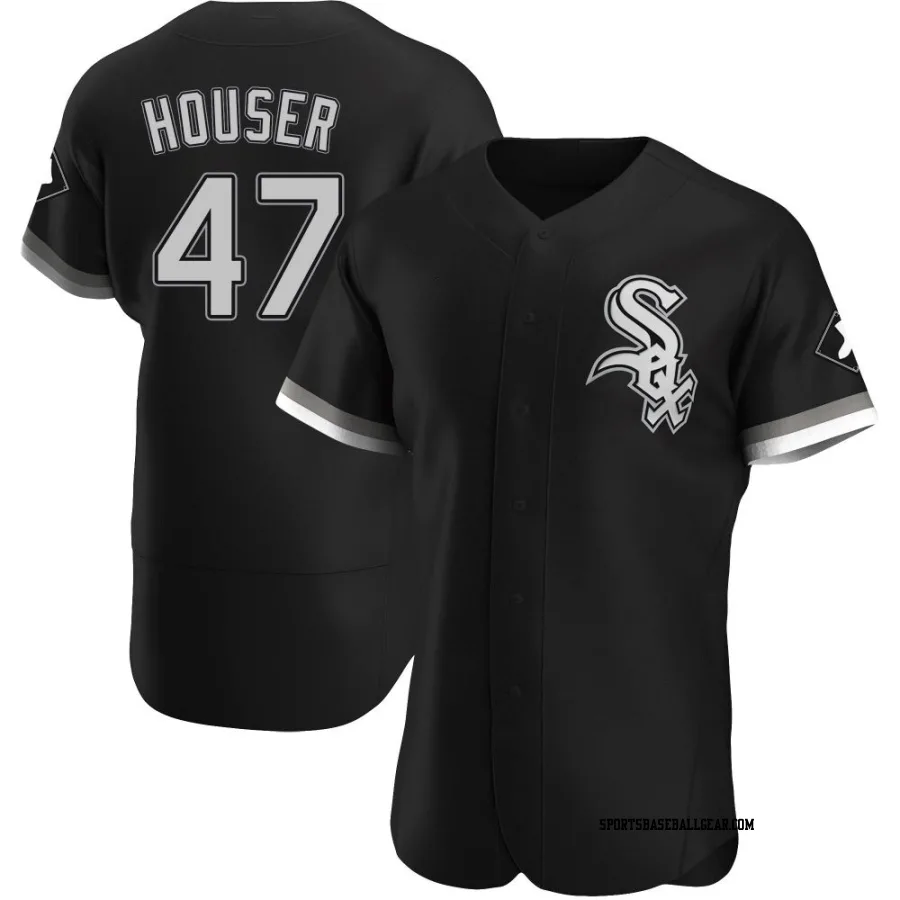 Adrian Houser Men's Chicago White Sox Black Authentic Alternate Jersey
