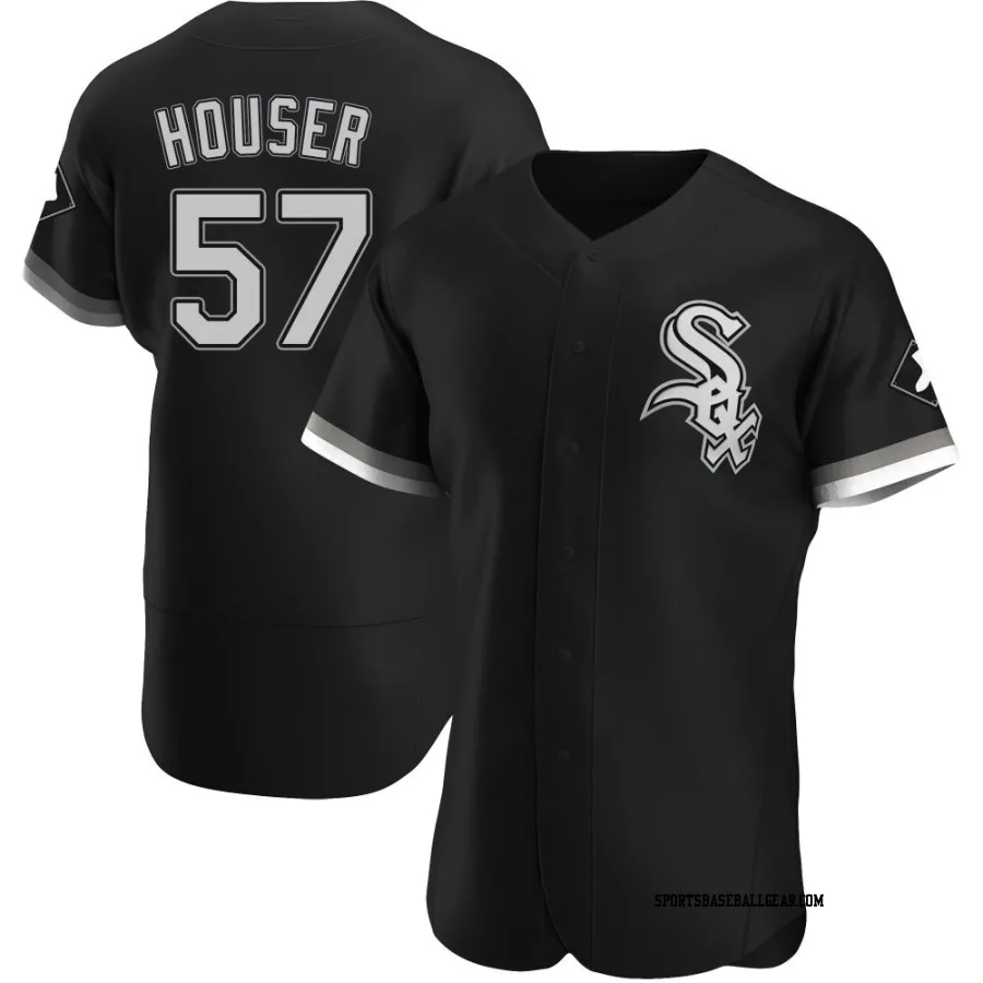 Adrian Houser Men's Chicago White Sox Black Authentic Alternate Jersey
