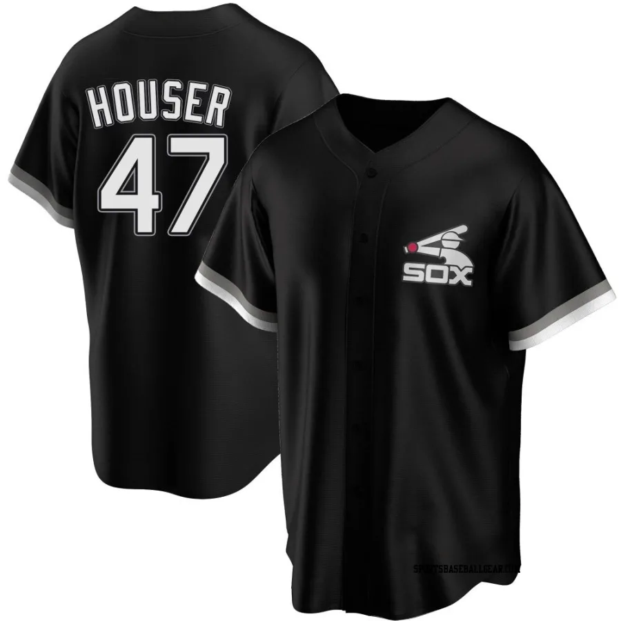 Adrian Houser Men's Chicago White Sox Black Replica Spring Training Jersey