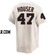 Adrian Houser Men's Chicago White Sox Cream Limited Throwback Cooperstown Jersey