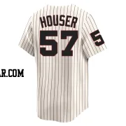 Adrian Houser Men's Chicago White Sox Cream Limited Throwback Cooperstown Jersey
