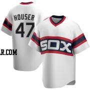 Adrian Houser Men's Chicago White Sox White Replica Cooperstown Collection Jersey