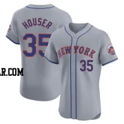 Adrian Houser Men's New York Mets Gray Elite Road Jersey