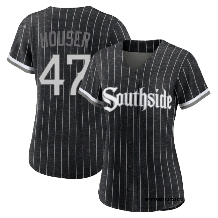 Adrian Houser Women's Chicago White Sox Black Authentic 2021 City Connect Jersey