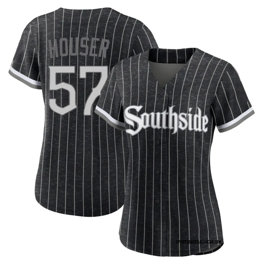 Adrian Houser Women's Chicago White Sox Black Authentic 2021 City Connect Jersey