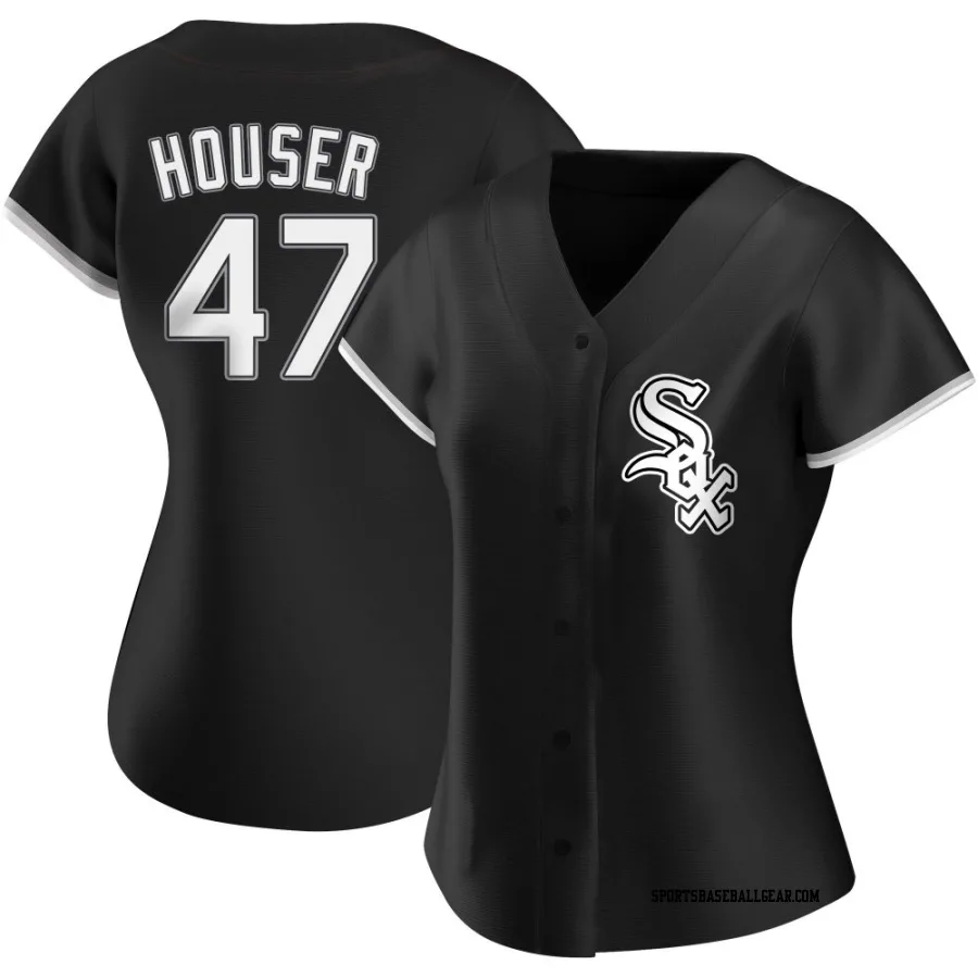 Adrian Houser Women's Chicago White Sox Black Authentic Alternate Jersey