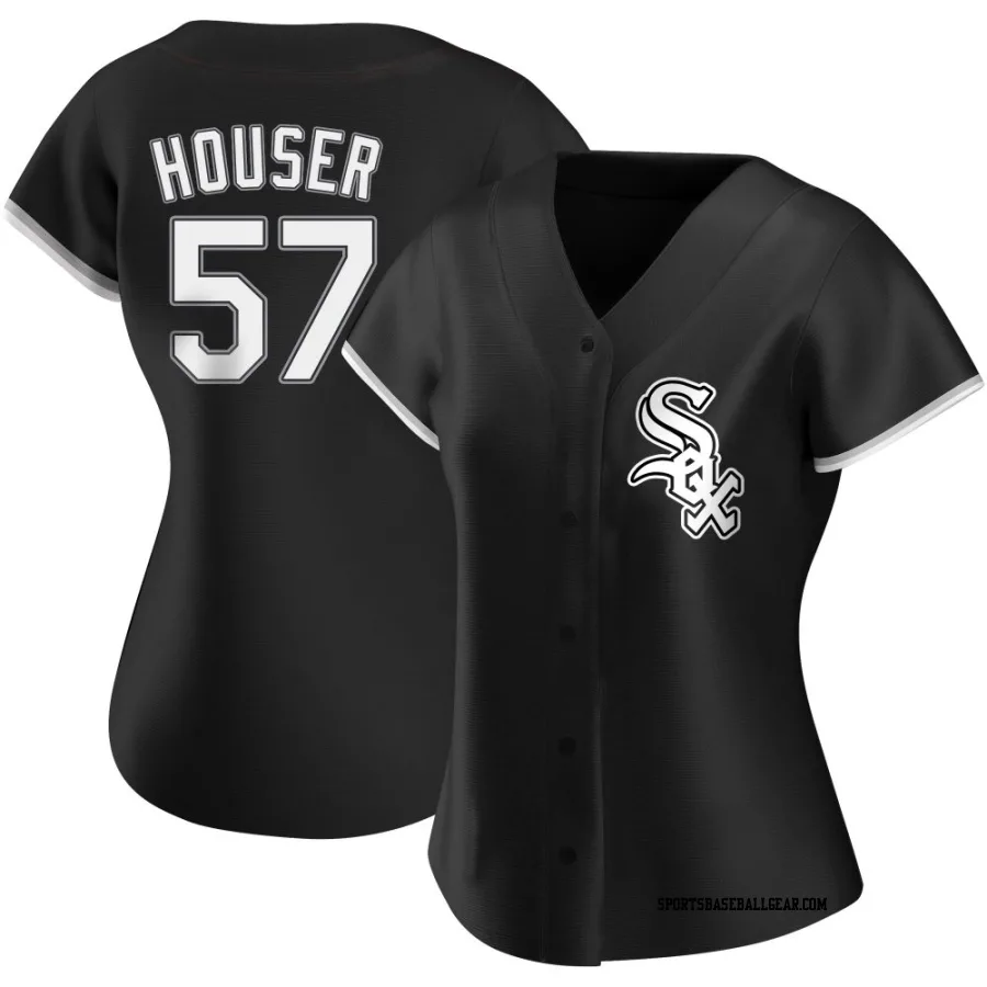 Adrian Houser Women's Chicago White Sox Black Authentic Alternate Jersey