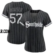 Adrian Houser Women's Chicago White Sox Black Replica 2021 City Connect Jersey