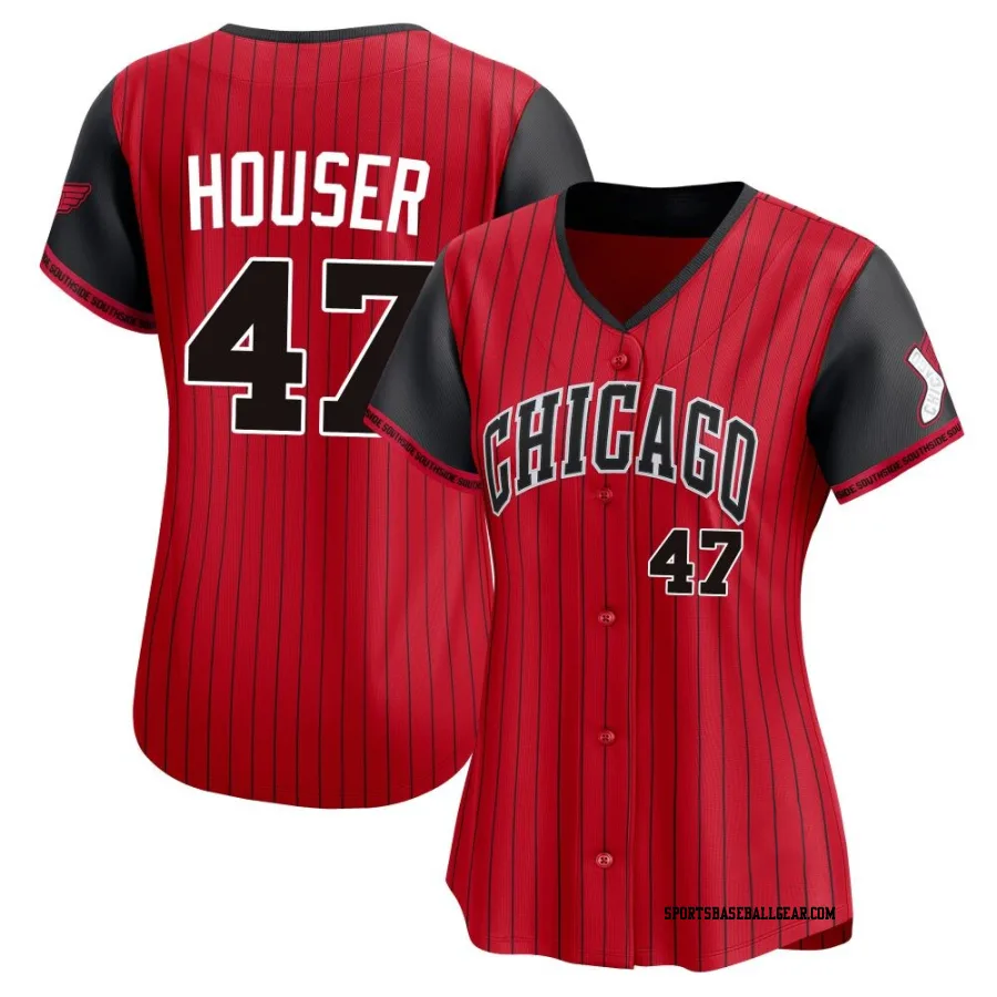 Adrian Houser Women's Chicago White Sox Red/Black Limited 2025 City Connect Jersey