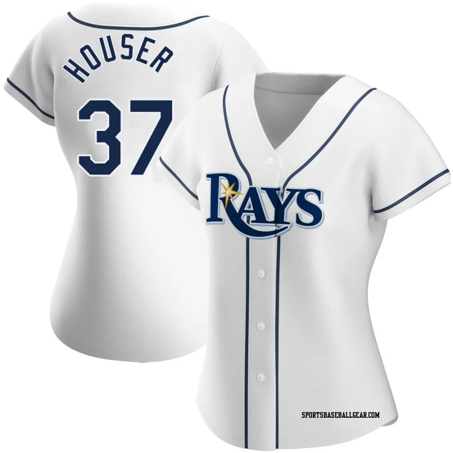 Adrian Houser Women's Tampa Bay Rays White Replica Home Jersey