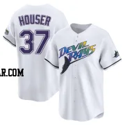Adrian Houser Youth Tampa Bay Rays White Limited Throwback Cooperstown Jersey