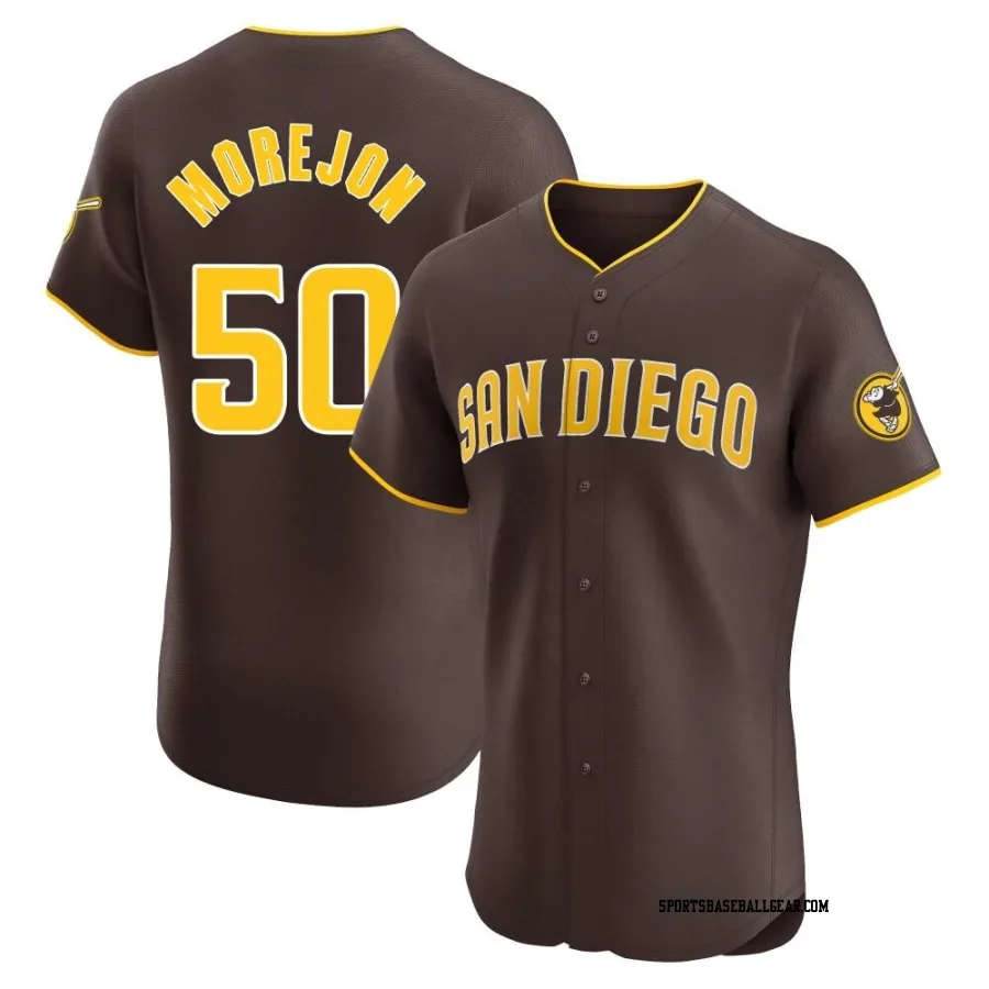 Adrian Morejon Men's San Diego Padres Brown Elite Road Vapor Premier Jersey