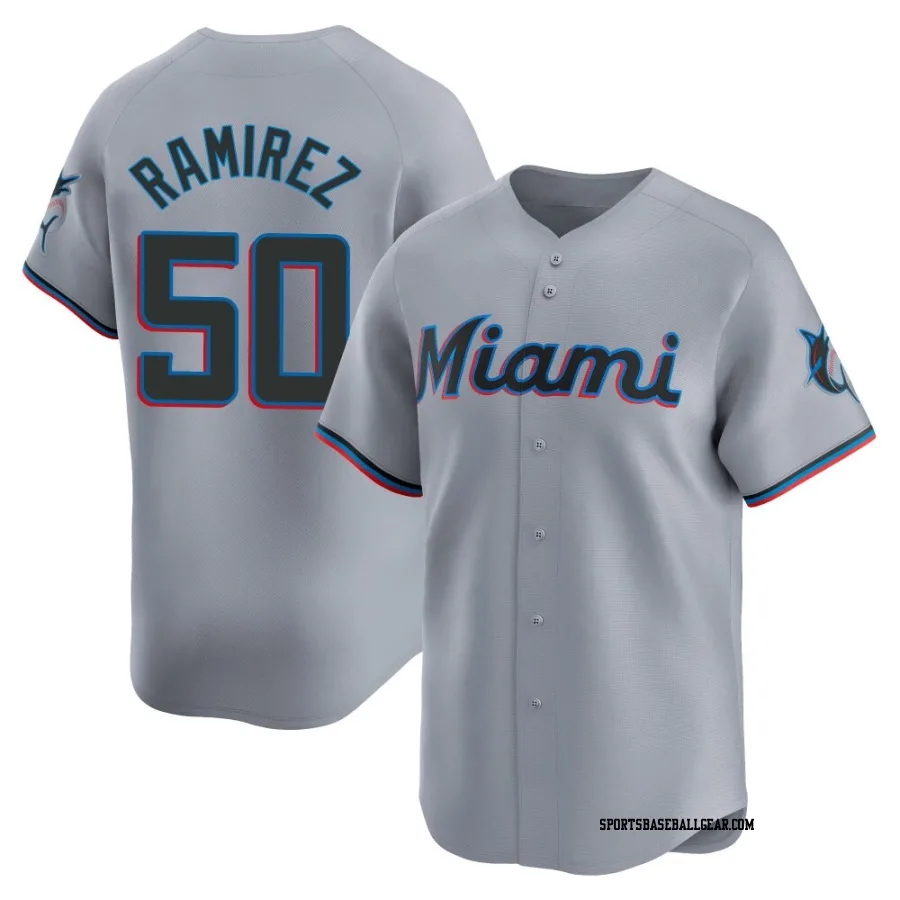 Agustin Ramirez Men's Miami Marlins Gray Limited Road Jersey