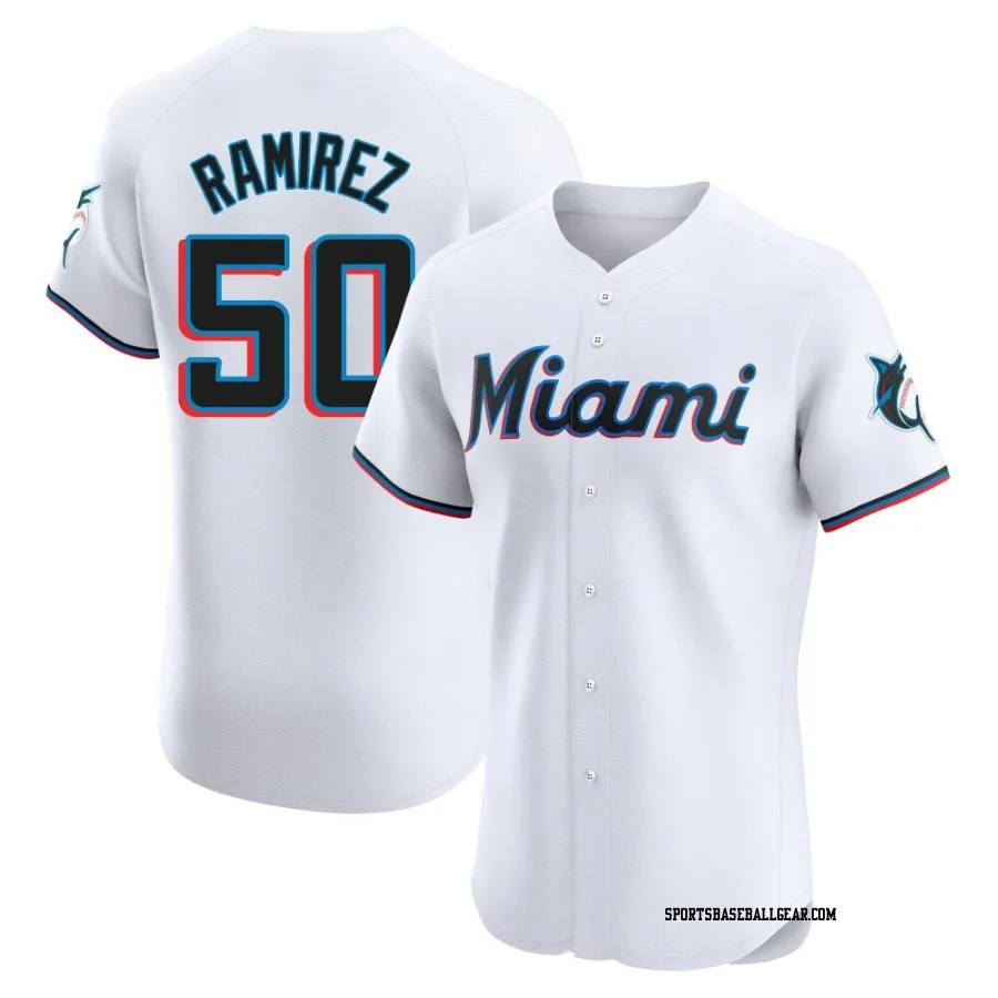 Agustin Ramirez Men's Miami Marlins White Elite Home Jersey