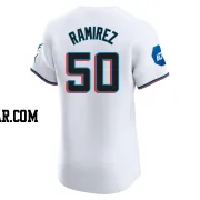 Agustin Ramirez Men's Miami Marlins White Elite Home Patch Jersey