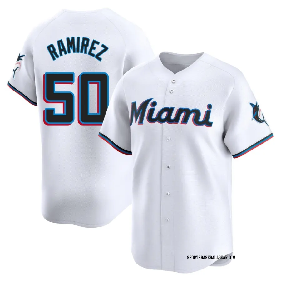 Agustin Ramirez Youth Miami Marlins White Limited Home Jersey