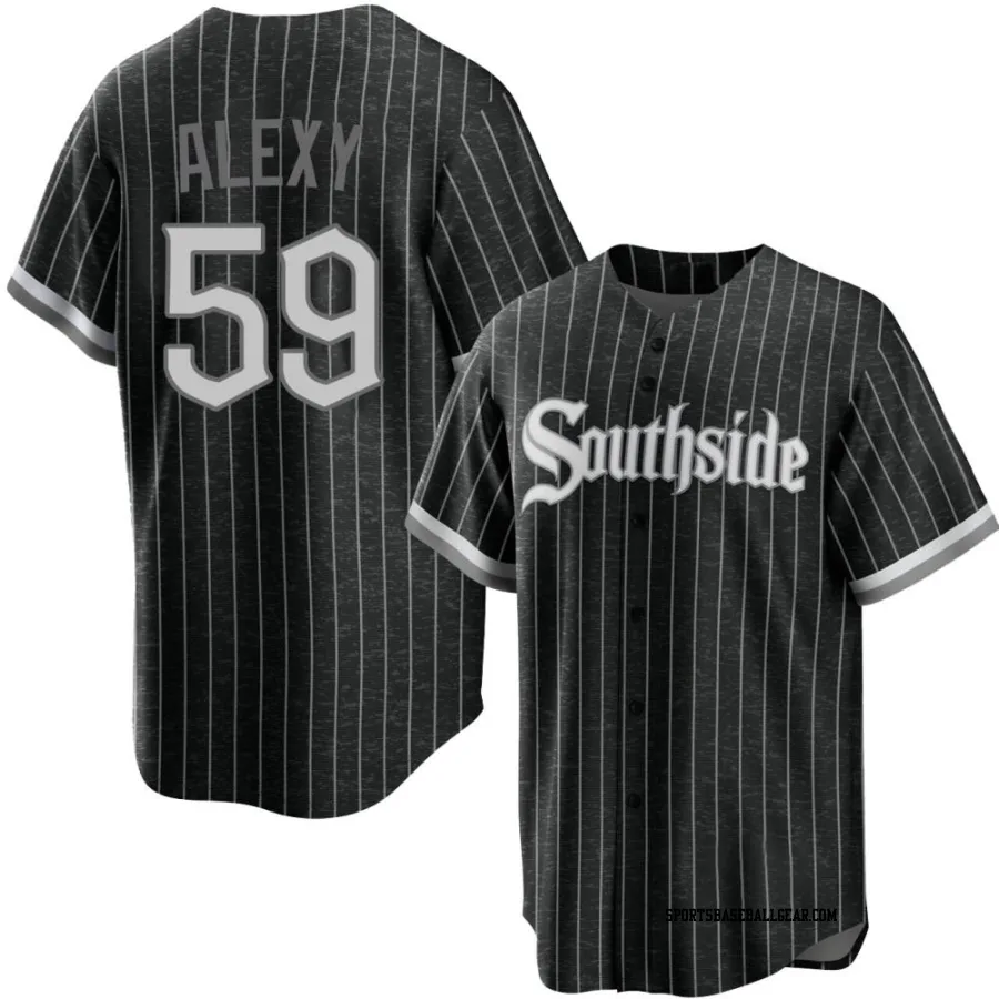A.J. Alexy Youth Chicago White Sox Black Replica 2021 City Connect Jersey