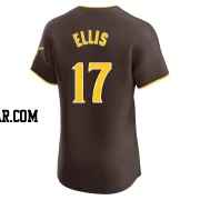 A.J. Ellis Men's San Diego Padres Brown Elite Road Vapor Premier Jersey
