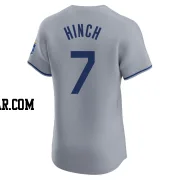 A.j. Hinch Men's Kansas City Royals Gray Elite Road Jersey