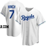 A.j. Hinch Men's Kansas City Royals White Replica Home Jersey