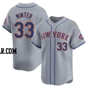 A.J. Minter Men's New York Mets Gray Limited Away Jersey