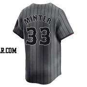 A.J. Minter Men's New York Mets Limited Graphite 2024 City Connect Jersey