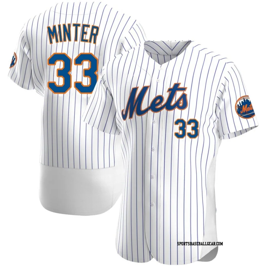 A.J. Minter Men's New York Mets White Authentic Home Jersey